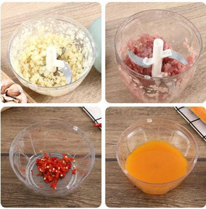Manual Chopper / Speedy Chopper / Hand Chopper / Food Processor (900ML with 5 Blades / 500ML with 3 Blades)
