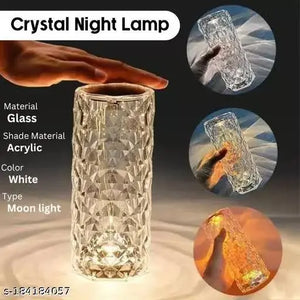 16 Colors Rose Touch Crystal Desk Lamp - Vitalkart