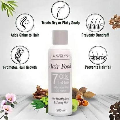 Hair Food Oil for Healthy Long & Strong Hair | 7-in-One 30 Herbs Oil Super Mall
