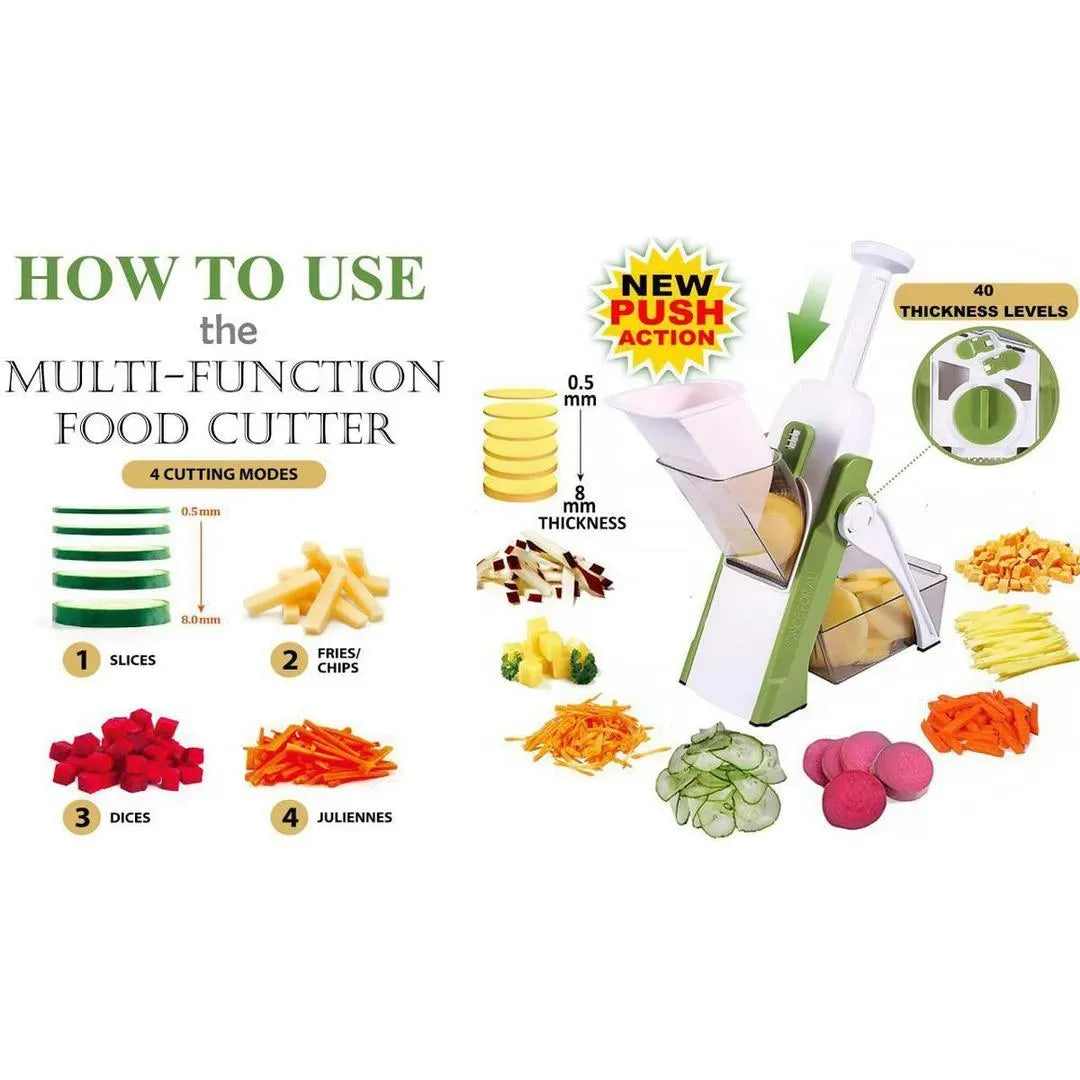 Adjustable vegetable cutter for slicing vegetables