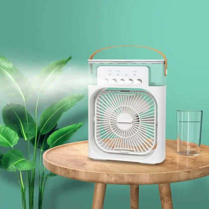 Mini Portable Rechargeable Air Cooler Fan – USB Personal Cooling Fan with Water Tank & 3-Speed Settings Super Mall
