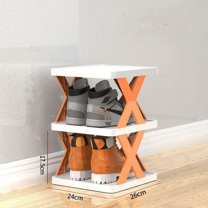 X-Shaped Shoe Rack